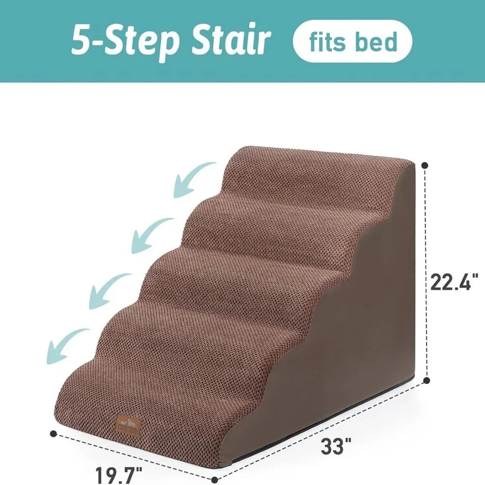 COZY KISS Extra Wide Dog Stairs 19.7